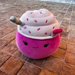 Dragonfruit squishmallows   Pink and White Kids Plush Toy